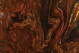 Polished Tiger Iron Stromatolite Slab - Billion Years #161892-1